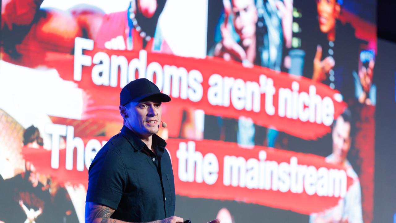 Calvin Innes keynote speaker on fandom and pop culture.